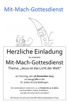 Mit-Mach-Gottesdienst