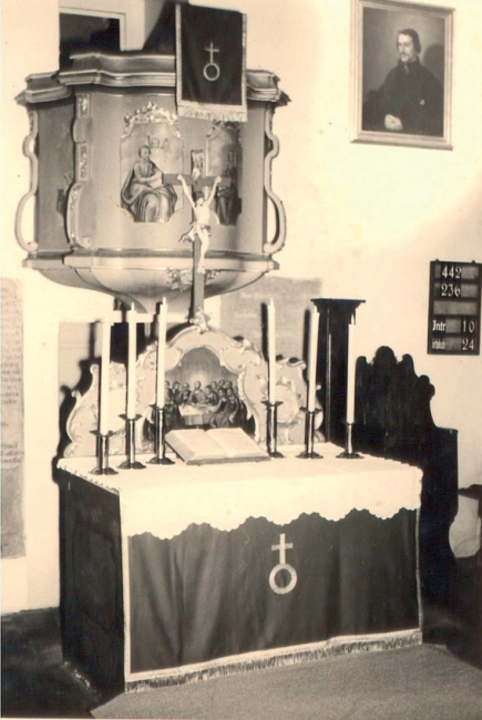 Altar St Gallus vor der Restaurierung